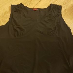 Women's Black sleeveless blouse